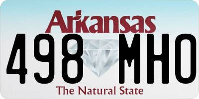 AR license plate 498MHO