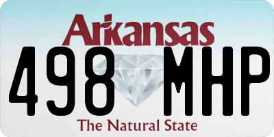 AR license plate 498MHP