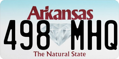 AR license plate 498MHQ