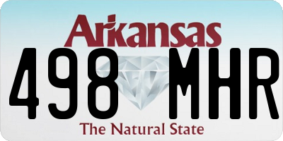 AR license plate 498MHR