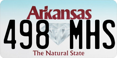 AR license plate 498MHS
