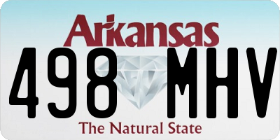 AR license plate 498MHV