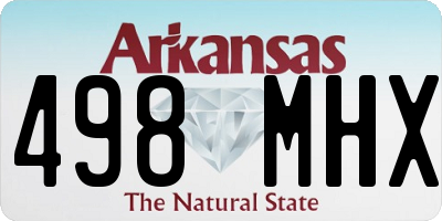 AR license plate 498MHX