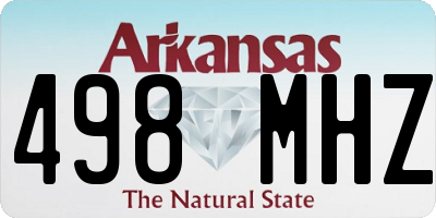 AR license plate 498MHZ