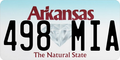AR license plate 498MIA