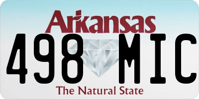 AR license plate 498MIC