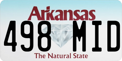AR license plate 498MID