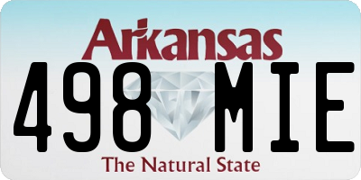 AR license plate 498MIE
