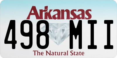 AR license plate 498MII