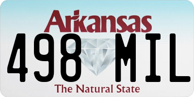 AR license plate 498MIL