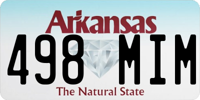 AR license plate 498MIM