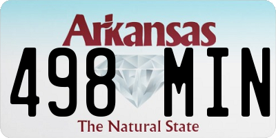 AR license plate 498MIN
