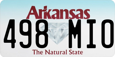 AR license plate 498MIO