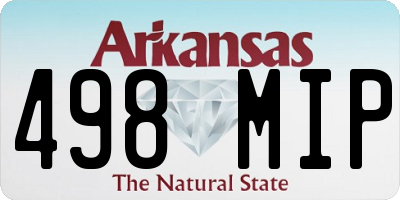 AR license plate 498MIP