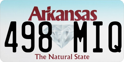AR license plate 498MIQ
