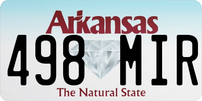 AR license plate 498MIR