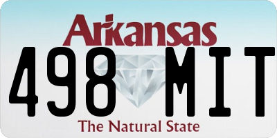 AR license plate 498MIT