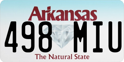 AR license plate 498MIU