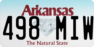 AR license plate 498MIW