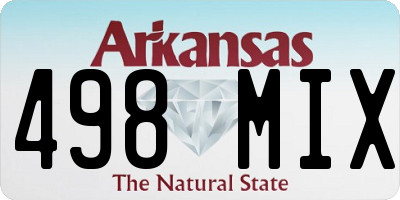 AR license plate 498MIX