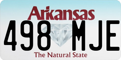 AR license plate 498MJE
