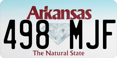 AR license plate 498MJF