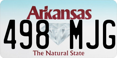 AR license plate 498MJG