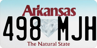 AR license plate 498MJH