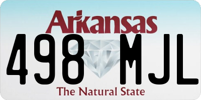 AR license plate 498MJL