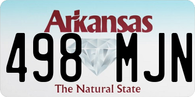 AR license plate 498MJN