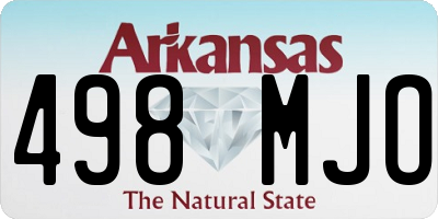 AR license plate 498MJO