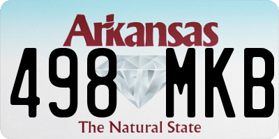 AR license plate 498MKB