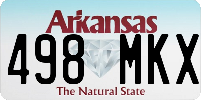 AR license plate 498MKX