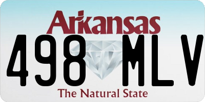 AR license plate 498MLV