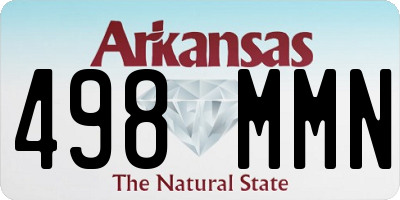 AR license plate 498MMN