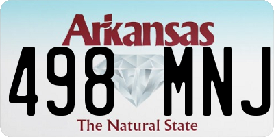 AR license plate 498MNJ