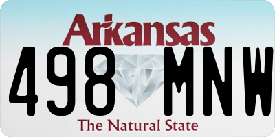 AR license plate 498MNW
