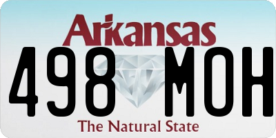 AR license plate 498MOH