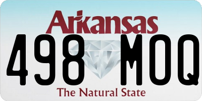AR license plate 498MOQ