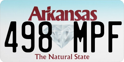 AR license plate 498MPF