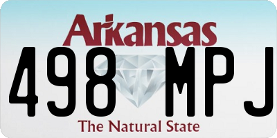 AR license plate 498MPJ