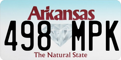 AR license plate 498MPK