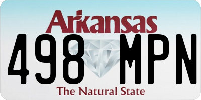 AR license plate 498MPN
