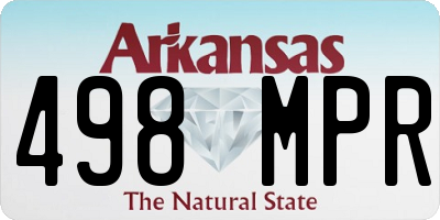 AR license plate 498MPR