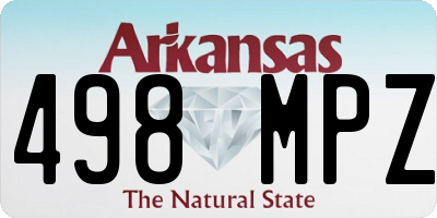 AR license plate 498MPZ
