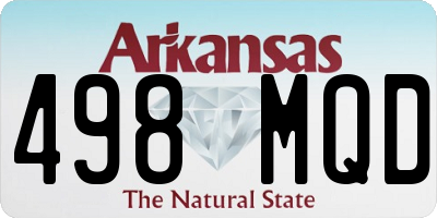 AR license plate 498MQD