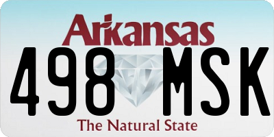 AR license plate 498MSK