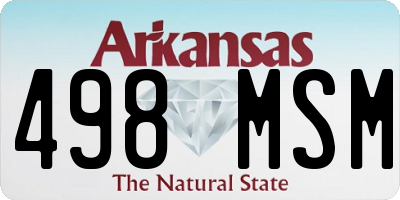 AR license plate 498MSM