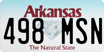 AR license plate 498MSN