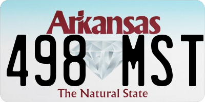 AR license plate 498MST